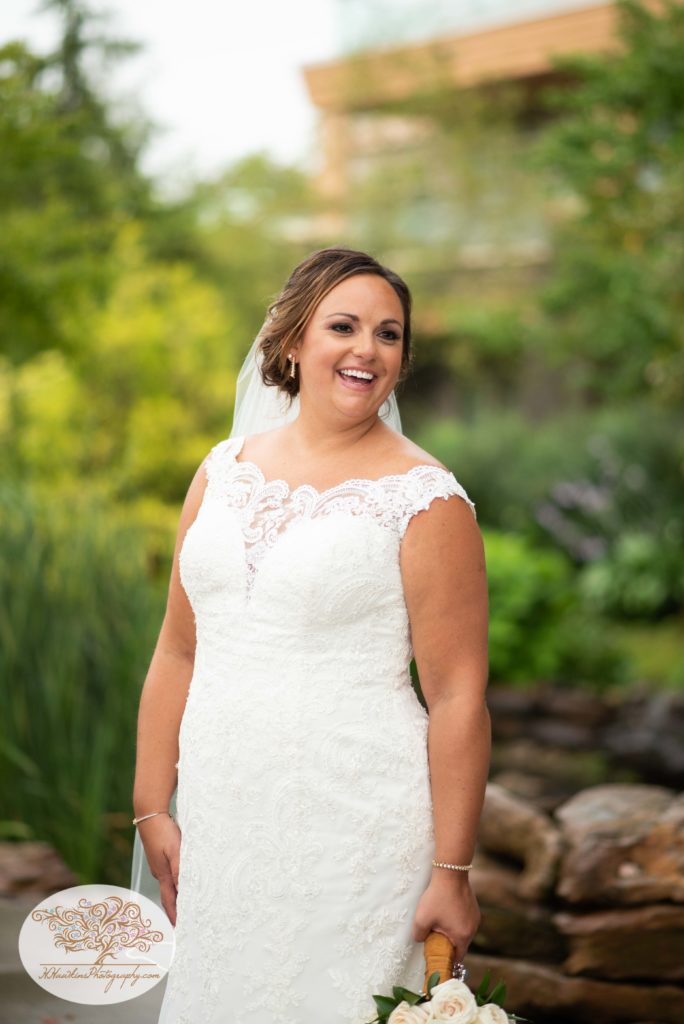 Picture of bride on her wedding day at Turning Stone's The Lodge