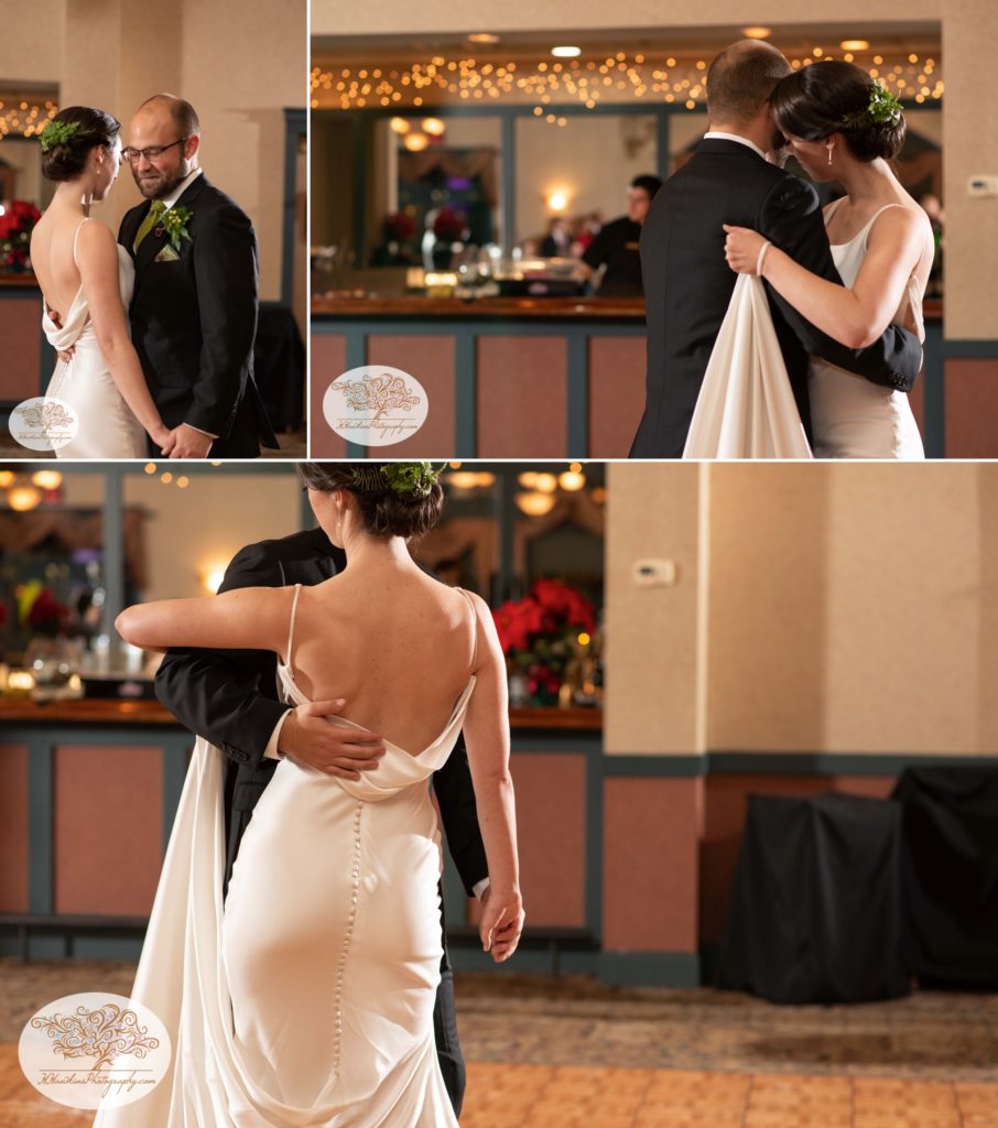 Collage of Bride and Groom's first dance