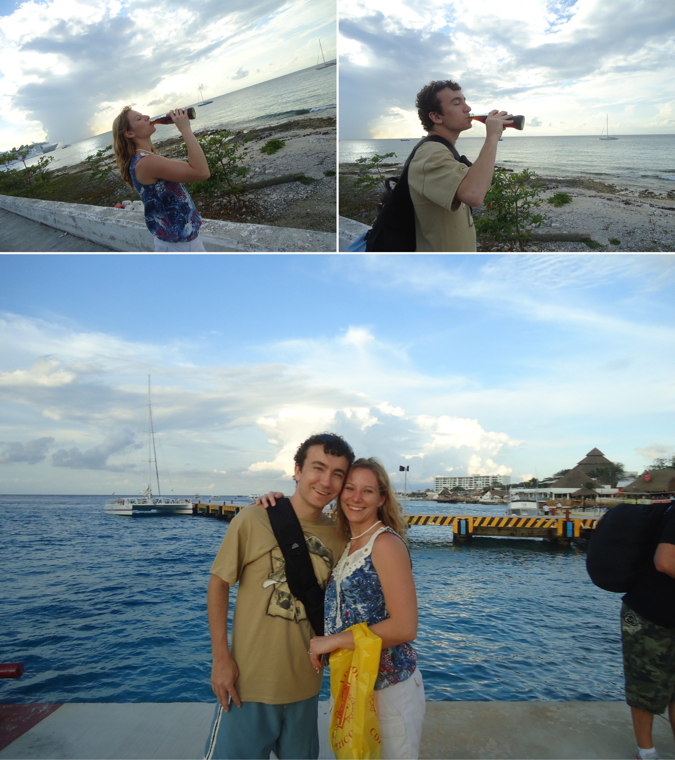 collage of photos from royal Caribbean excursion in Mexico