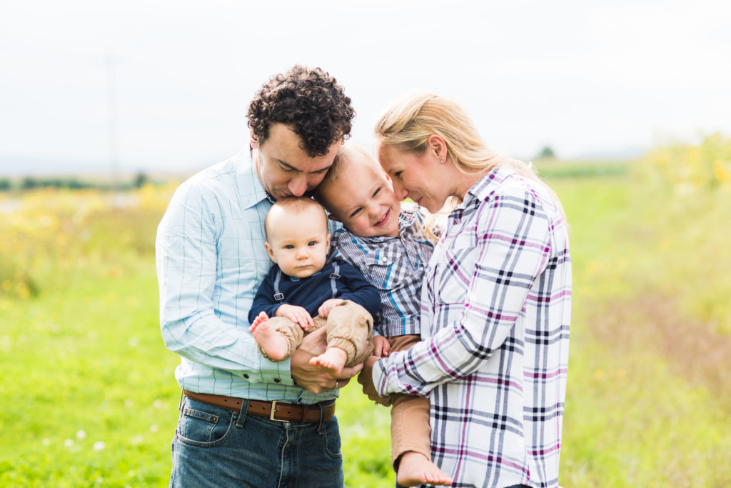 Mom and dad love their little boys during syracuse family pictures after miscarriage