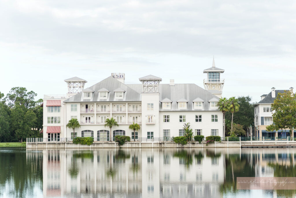 Celebration Hotel across Rianhard Lake for engagement photos in FL